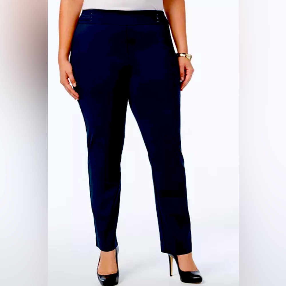 Petite Size Tummy Control Slim-Leg dress Pants